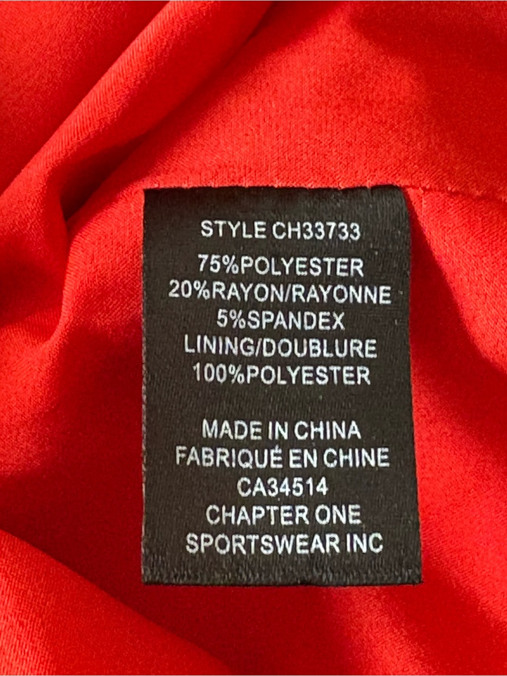 Jules & Leopold Classic Women's orange Button-Front Jacket - Picture 5 of 5